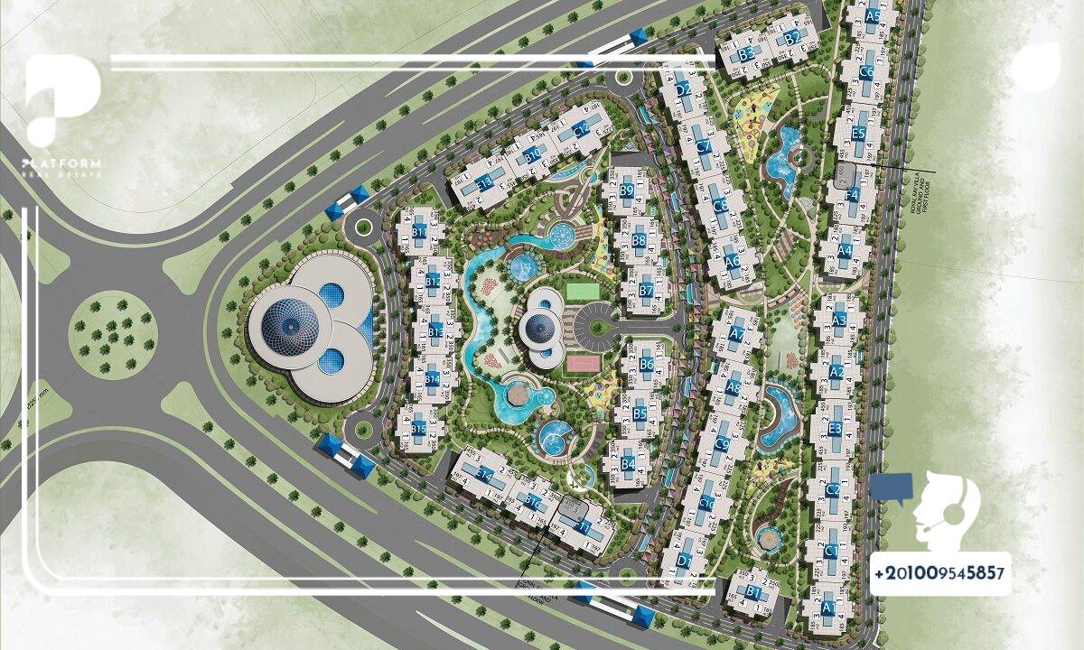 موقع كمبوند راي ريزيدنس العاصمة الإدارية الجديدة Compound Ray Residence New Capital