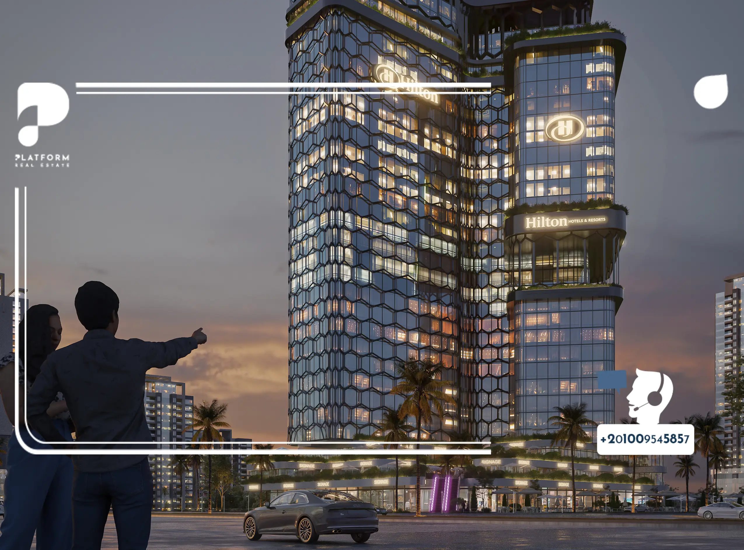 موقع مشروع هيلتون تاور العاصمة الإدارية الجديدة Hilton Tower New Capital