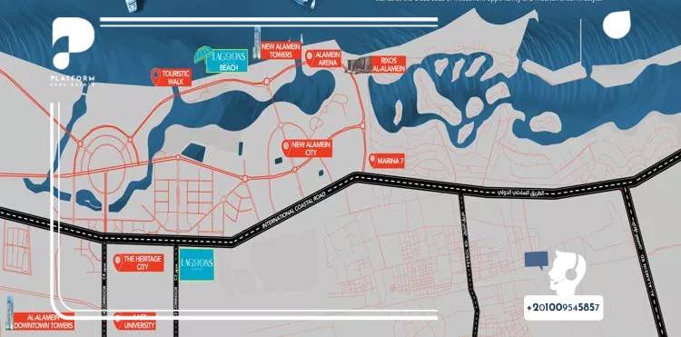 قرية العلمين لاجونز الساحل الشمالي Village Al Alamein Lagoons North Coast