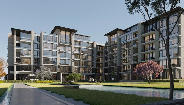 موقع كمبوند ووتر واي إيست التجمع السادس Waterway East New Cairo