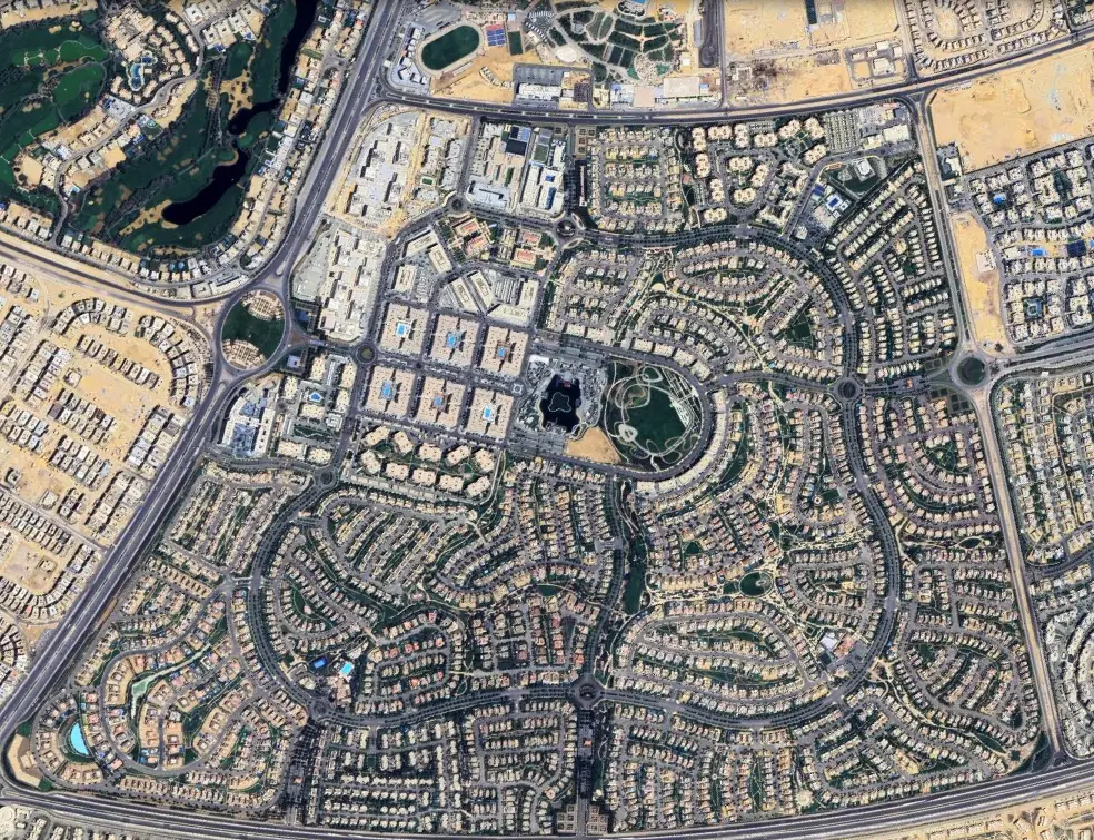 موقع التجمع الثامن القاهرة الجديدة على الخريطة 8th Settlement New Cairo