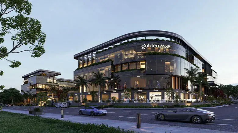 مول جولدن هب التجمع الخامس Mall Golden Hub New Cairo -شركة جولدن فيو للتطوير العقاري Golden View Developments 
