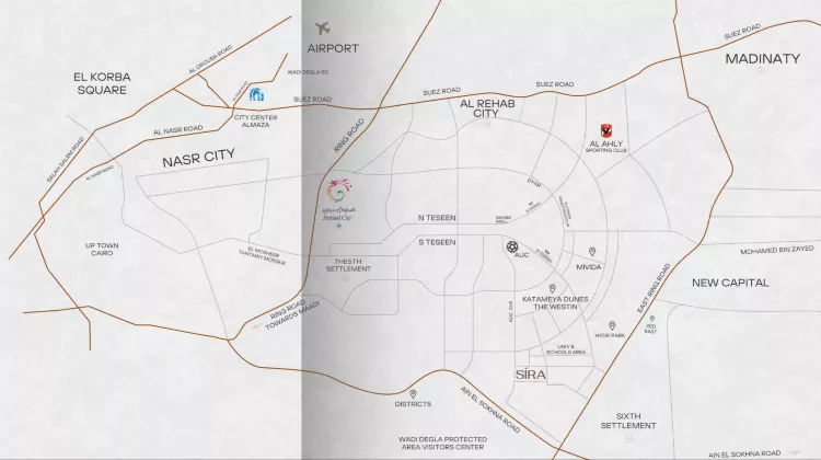 كمبوند سيرة كوميونيتي التجمع الخامس Compound Sira Community New Cairo