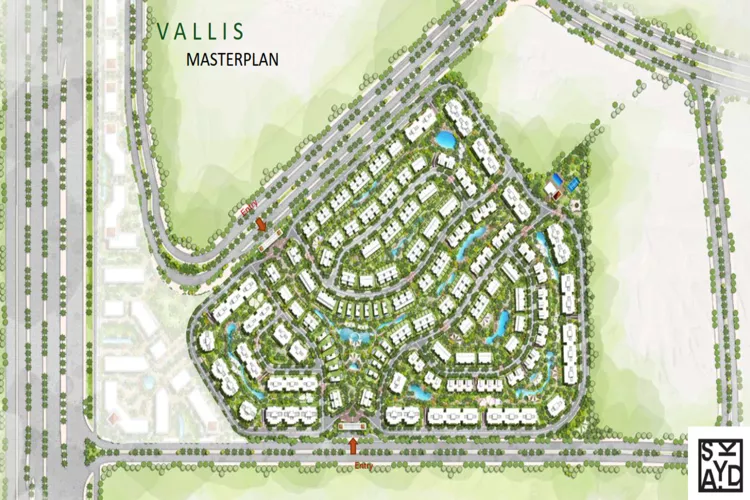 تصميم كمبوند فاليز التجمع السادس Compound Vallis New Cairo