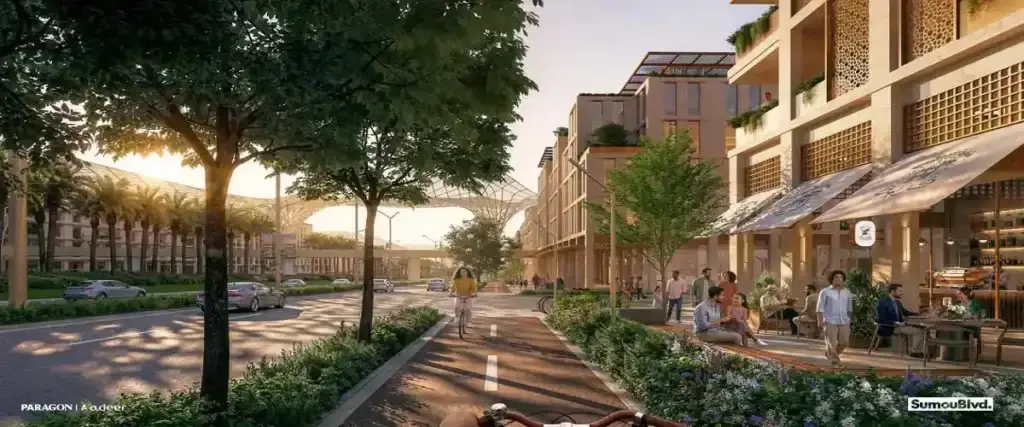كمبوند سمو بوليفارد المستقبل سيتي Sumou Boulevard Mostakbal City - شركة باراجون للتطوير العقاري Paragon Development
