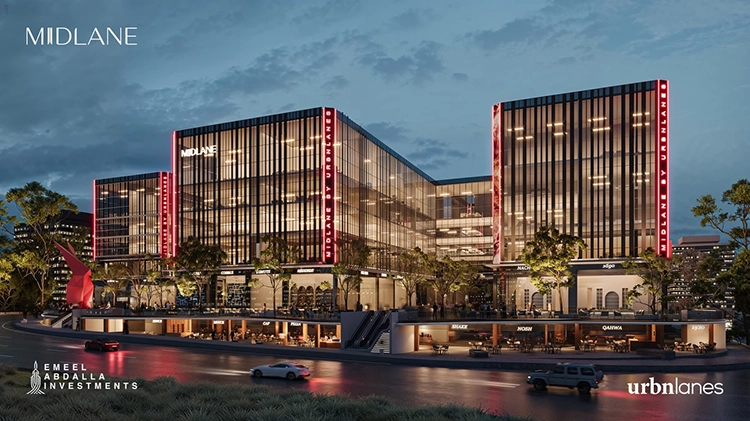 مساحة وحدات مول ميدلين في التجمع الخامس Mall Midlane New Cairo