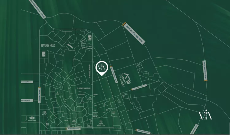 موقع كمبوند فيا الشيخ زايد Compound Via Sheikh Zayed