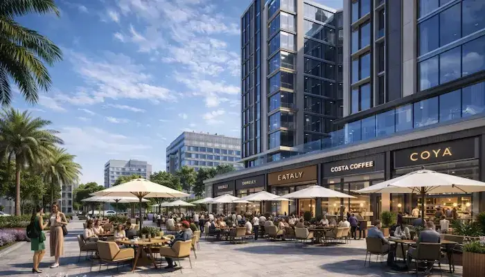 شركة بن سالم للتطوير العقاري Bin Salem Developments - مول بلوك هب تاور العاصمة الإدارية الجديدة Mall Bloc Hub Tower New Capital