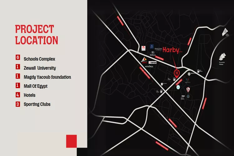 موقع كمبوند سيفين ريزيدنس حدائق أكتوبر Compound Seven October Gardens