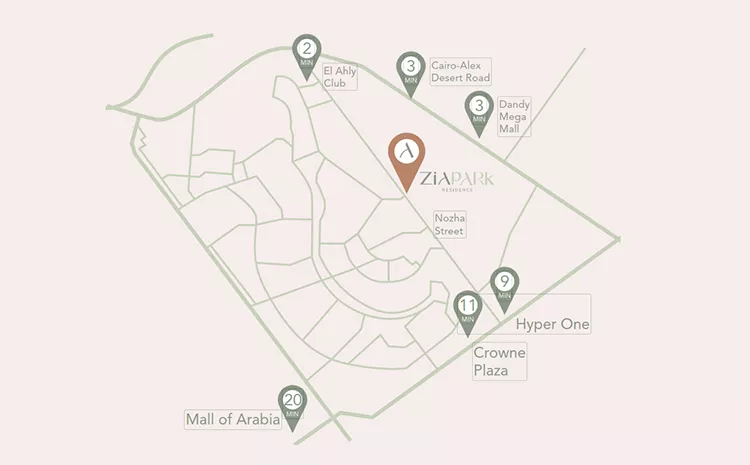 كمبوند زيا بارك الشيخ زايد Compound Zia Park Residence El Sheikh Zayed