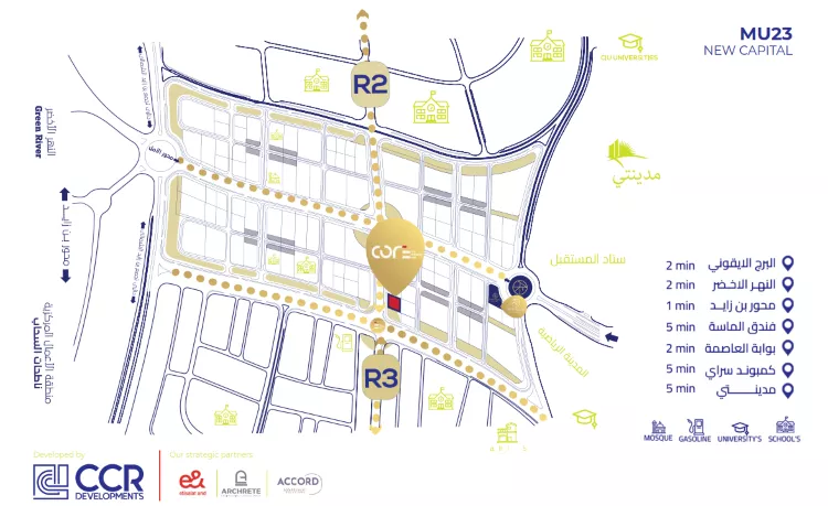 مول كور ذا بيزنس هب العاصمة الإدارية Mall Core The Business Hub New Capital