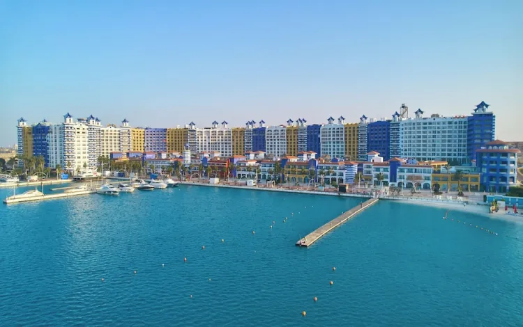 مساحة وحدات بورتو جولف مارينا الساحل الشمالي Porto Golf Marina North Coast