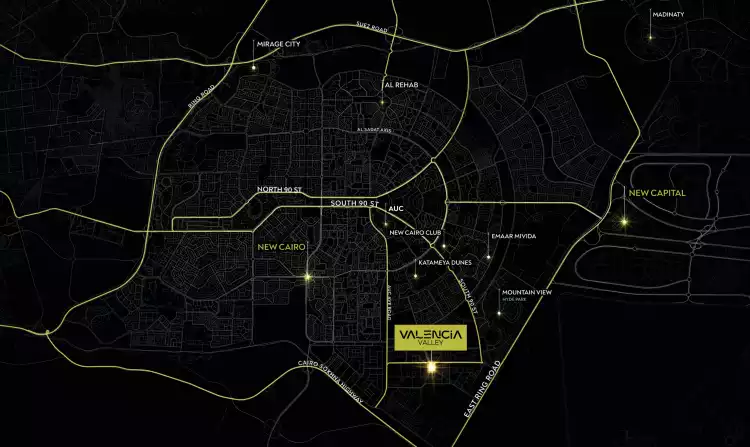 كمبوند فالنسيا فالي التجمع الخامس Compound Valencia Valley New Cairo